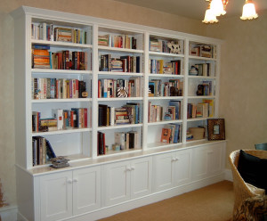 Home Library Design with Custom Wall Units