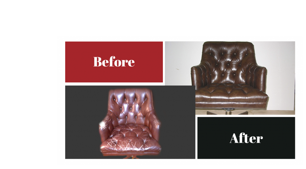 furniture repair: before and after