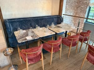 Luxury interior upholstery detail