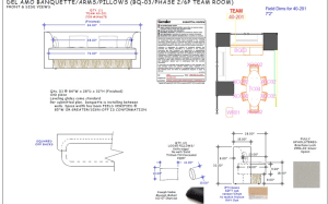 Banquette didnt fir according to lay out design